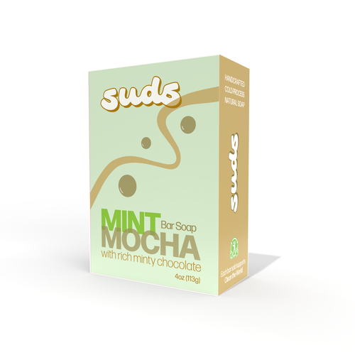 Soap packaging with the title 'Packaging for soap product'