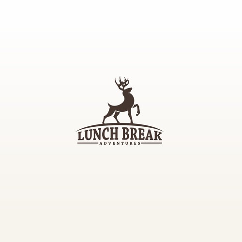 Hunting design with the title 'Lunch Break Adventures'