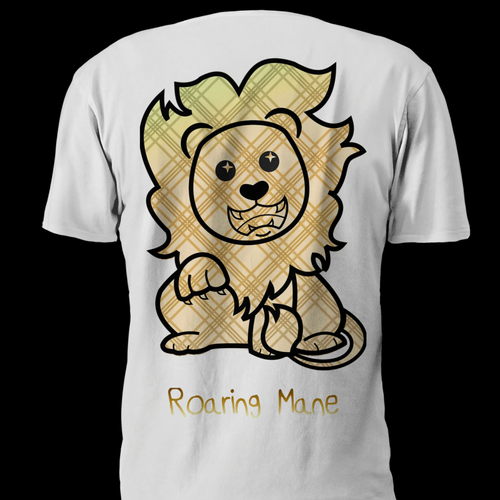 Bold t-shirt with the title 'Design for a tshirt '