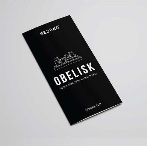 Board game design with the title 'Minimalist Game Rules for OBELISK'