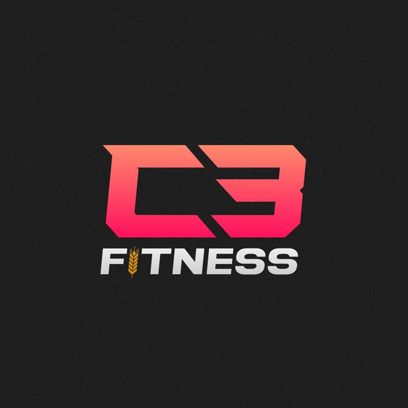 Square font logo with the title 'Fitness logo design'