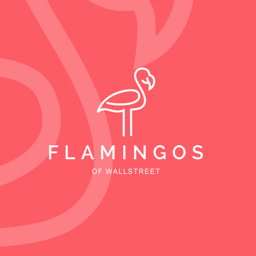 Flamingo logo with the title 'Flamingos of Wallstreet'