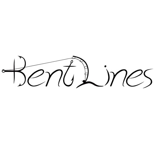 Fishing hook logo with the title 'Logo Design For a Fishing company'