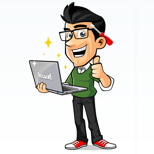 Computer design with the title 'RESOLVE'
