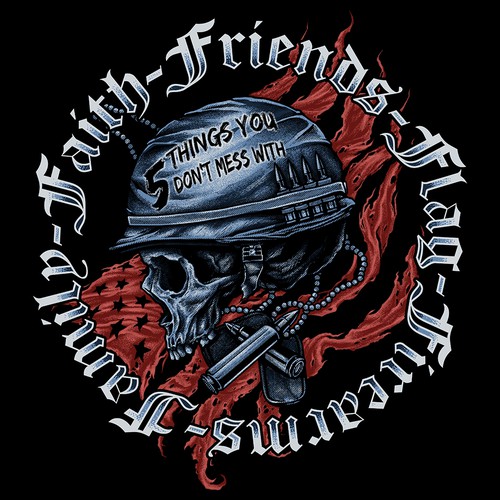 Skull design with the title 'Five Things'