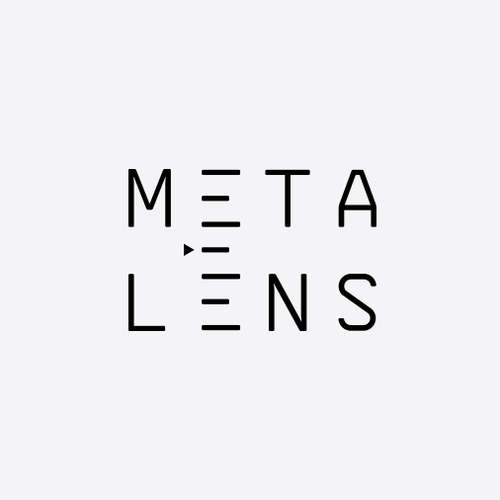 Web design logo with the title 'METALENS'