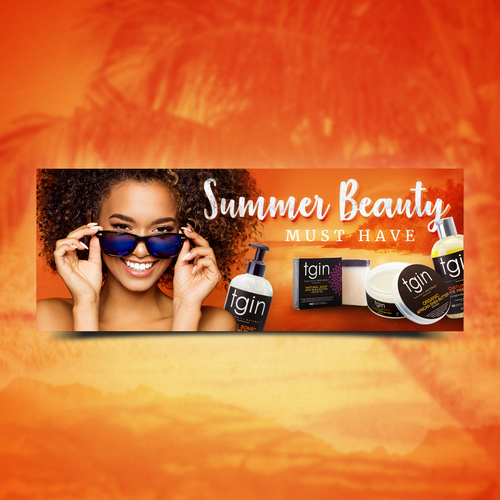 Crisp design with the title 'Summer Beauty Essentials Design'