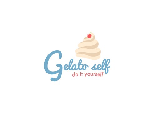 Gelato logo with the title 'Logo for an italian ice cream '