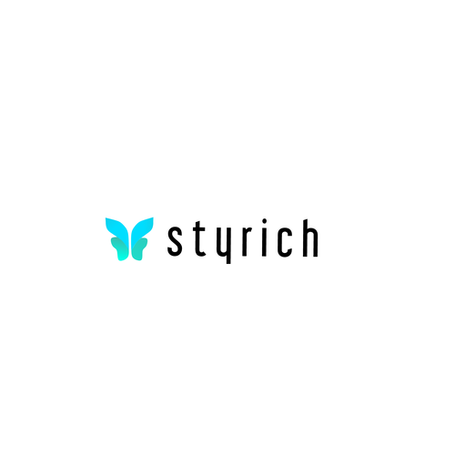 Android logo with the title 'Buterfly styrich'