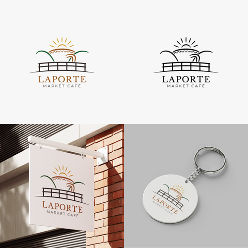 Logo with the title 'Laporte Market Café'