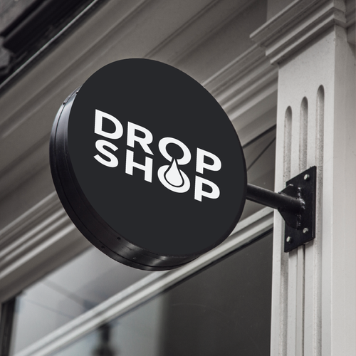 Digital marketing logo with the title 'DROP SHOP'