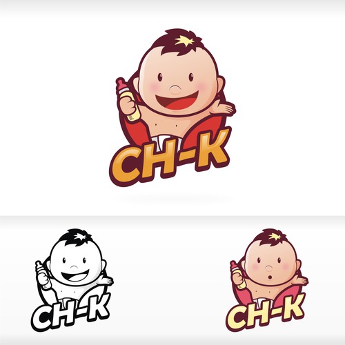 Children's design with the title 'fun baby logo'