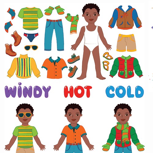 Vector artwork with the title 'Children's illustration'