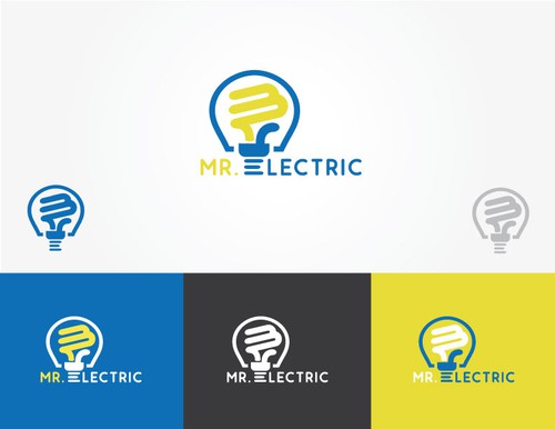 Bright idea logo with the title 'Electrifying Logo'