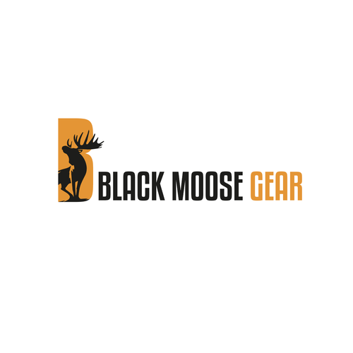Moose logo with the title 'Black Moose Logo'