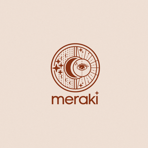 Esoteric design with the title 'Logo proposal for Meraki'
