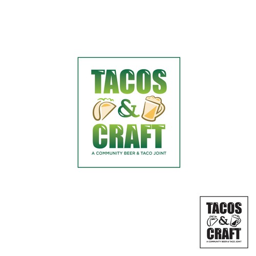Taco design with the title 'Tacos & Craft'