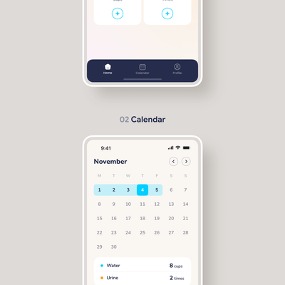 Urine tracker app