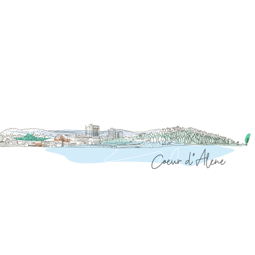 Skyline artwork with the title 'Skyline'