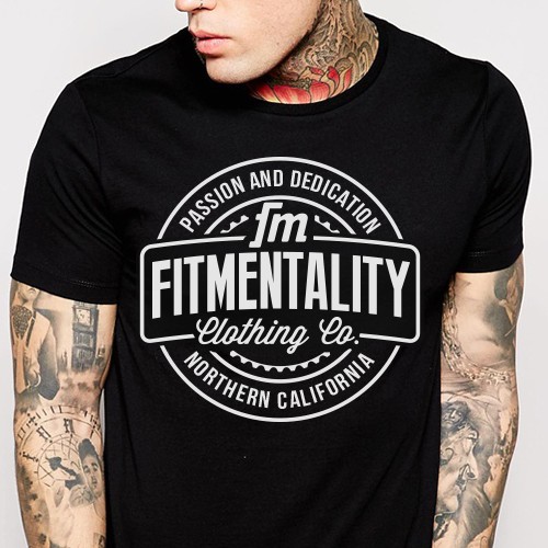 Fitness t-shirt with the title 'Fitmentality Clothing'