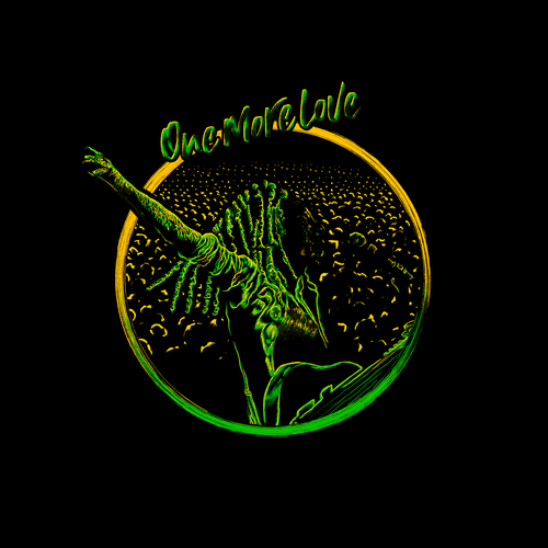 Abstract t-shirt with the title 'Artistic abstract legend illustration'