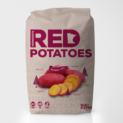 Agriculture packaging with the title 'Packaging design'