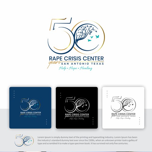 50 year anniversary logo with the title '50 years anniversary logo'