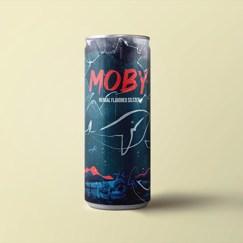 Can packaging with the title 'Nautical beverage can design '