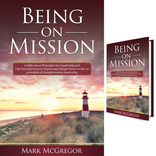 Inspirational book cover with the title 'Being on Mission'
