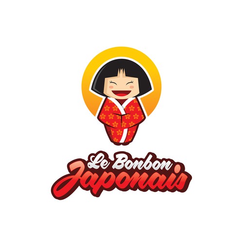 Japanese design with the title 'Logo Concept for Japanese Candy/Snack '