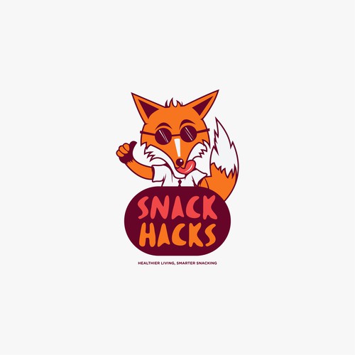 Snack logo with the title 'logo concept for Snack Hacks'