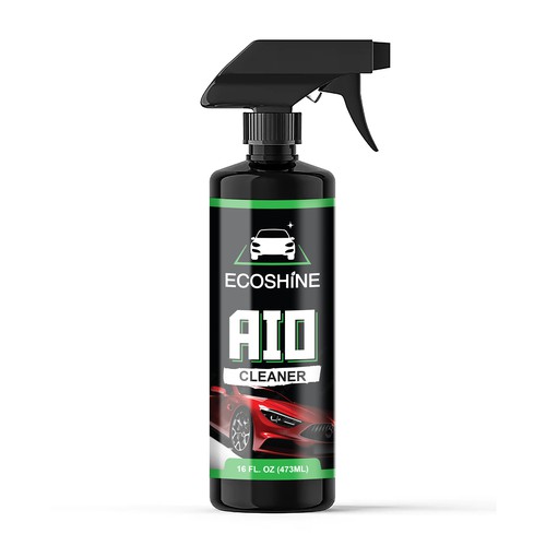 Car wash design with the title 'Modern, Minimalistic label design for All-In-One auto detailing product'
