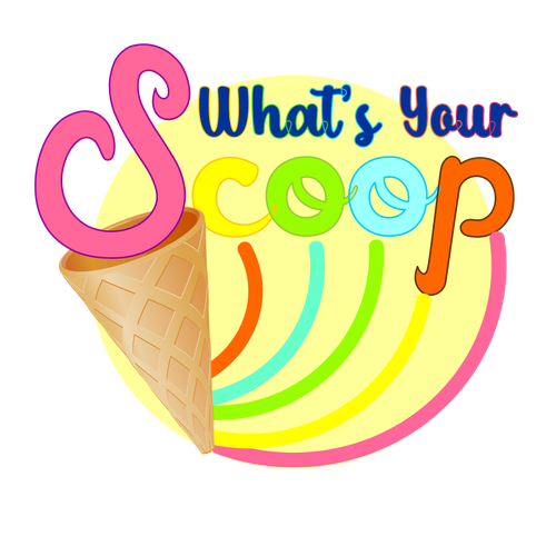 Ice cream shop design with the title 'Ice cream shop logo'