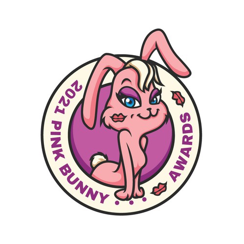 Sexy logo with the title 'Seductive Pink Bunny Logo'