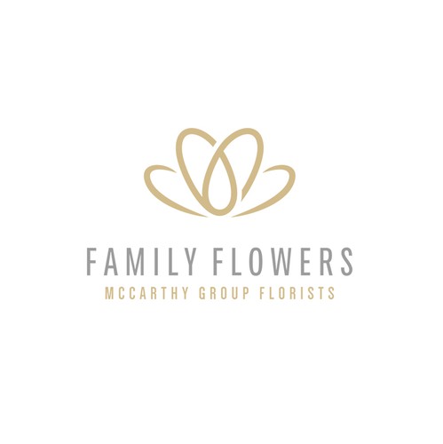 Simple brand with the title 'Iconic floral logo with a heart in the right place'