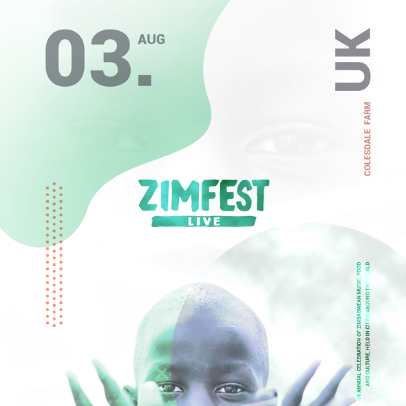 African brand with the title 'Redesigned festival branding'
