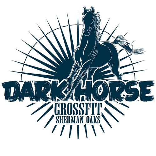 Vector logo with the title 'Dark Horse logo proposal'