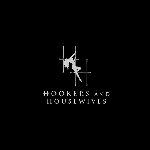Clothing line logo with the title 'hh Hookers and Housewives  logo'