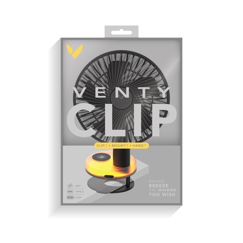 Device packaging with the title 'Minimalist product packaging design'