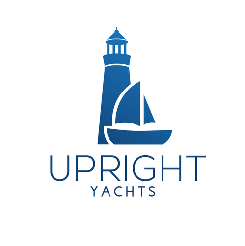 Yacht design with the title 'Yacht management company logo'