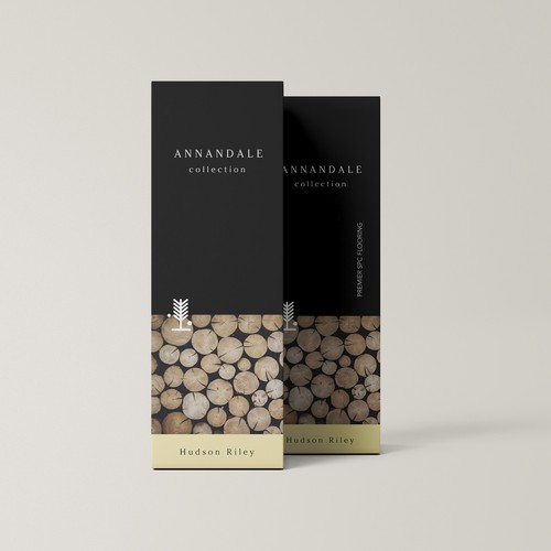 Home packaging with the title 'Package Design for a Luxury Flooring Brand'
