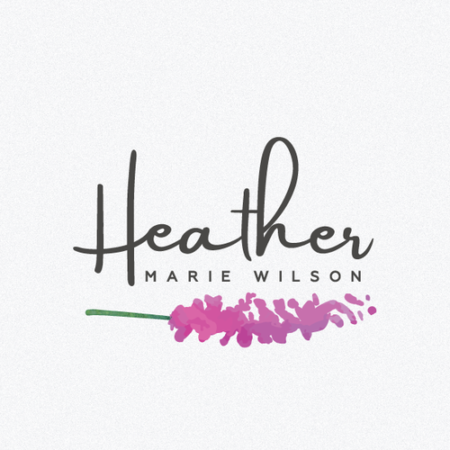 Writer logo with the title 'Logo design for the author Heather Marie Wilson'