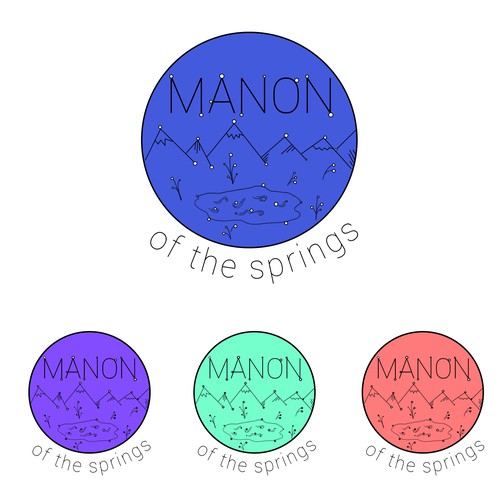 Astronomy design with the title 'Minimalist logo for adventure blog'