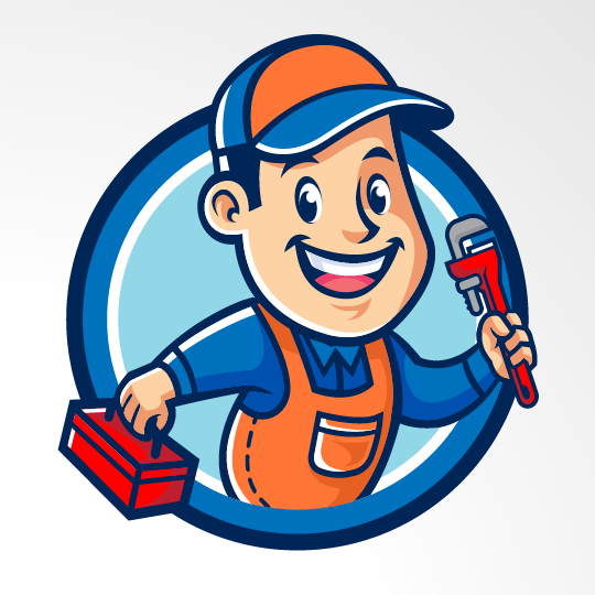 Heating logo with the title 'The Plumbing Angel'