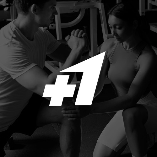 Ps logo with the title 'Plus 1 logo '