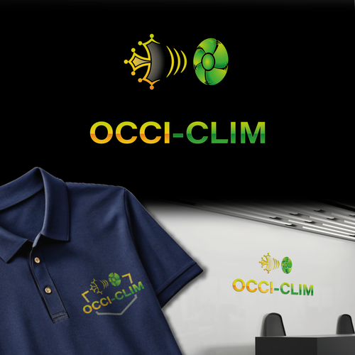 HVAC logo with the title 'OCCI-CLIM — Modern HVAC Logo'