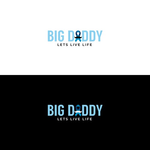 Cancer ribbon design with the title 'BIG DADDY'