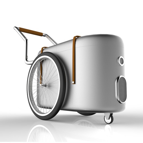 Ice cream design with the title 'Ice cream cart'