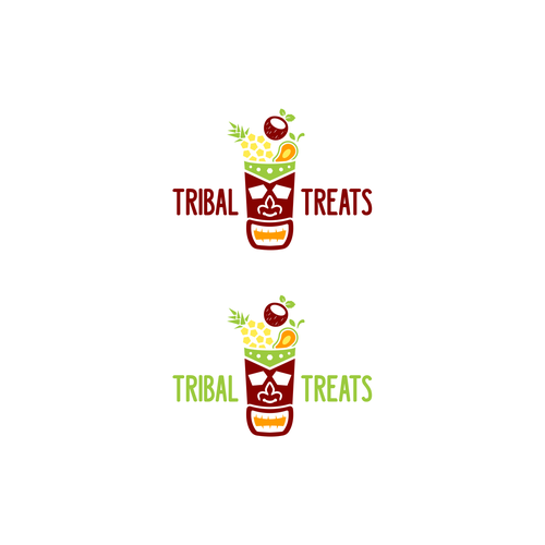Tiki logo with the title 'Tribal Treats'