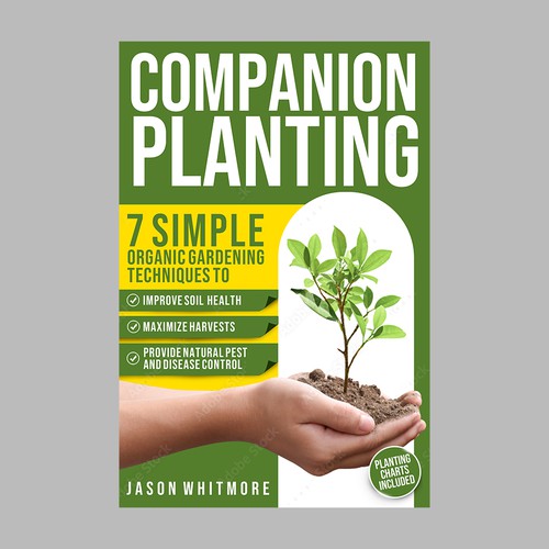 Book cover with the title 'Companion Planting Book Cover'